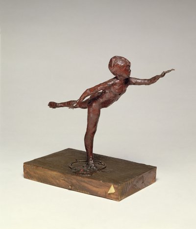 Arabesque over the right leg, left arm in front, c.1882-95 by Edgar Degas